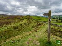 Illustration of the Offa's Dyke Path hiking trail